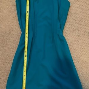 Calvin Klein turquoise sheath dress. Stretch. Washable